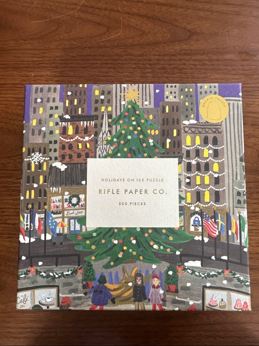 Rifle Paper Co. Holidays on Ice Puzzle - 500 pieces